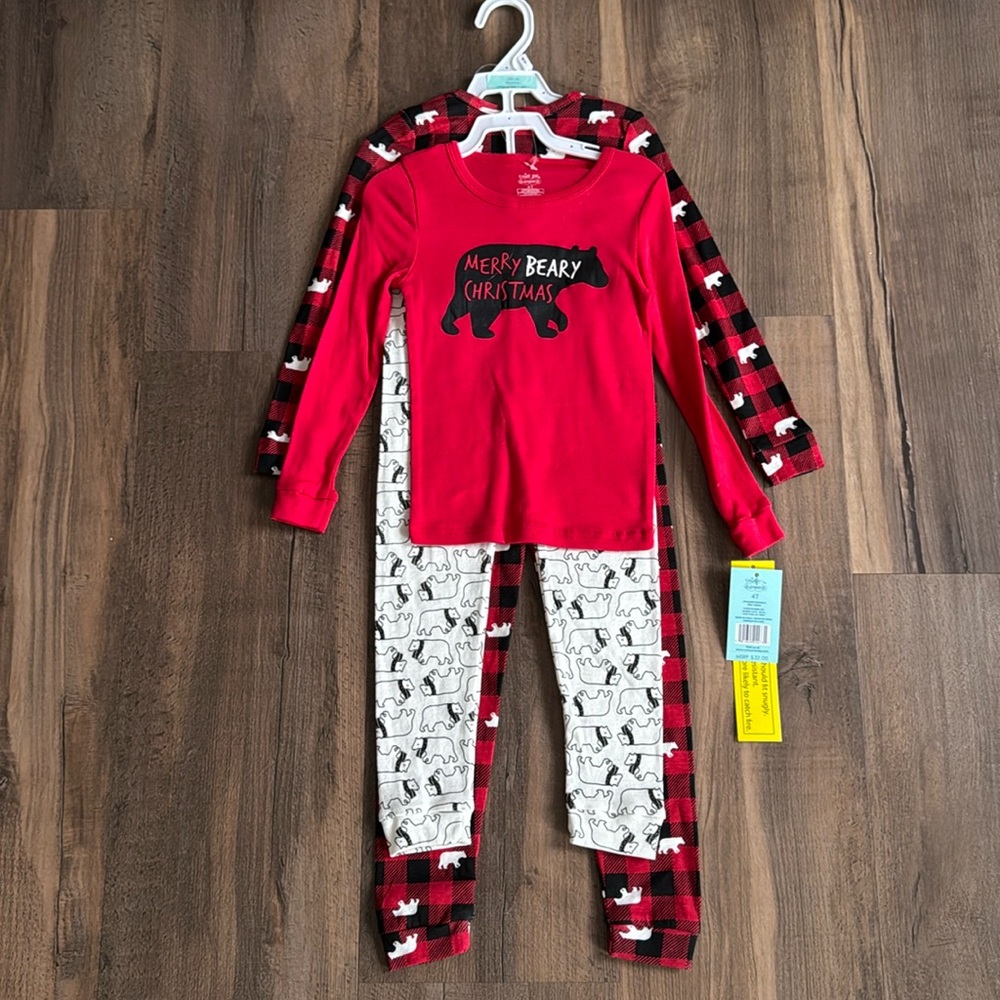 Cutie Pie Dreamers Merry Beary Christmas pj set